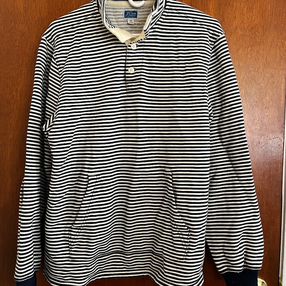 J. Crew Striped Knit Sweatshirt Men's Medium